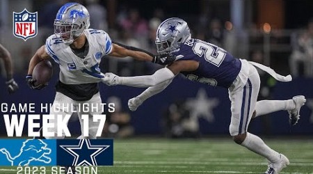 Detroit Lions vs. Dallas Cowboys | 2023 Week 17 Game Highlights