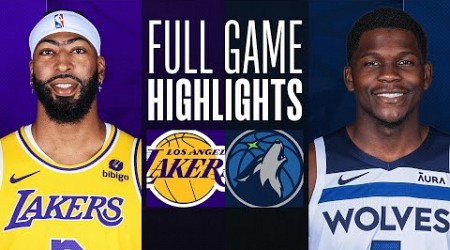 LAKERS at TIMBERWOLVES | FULL GAME HIGHLIGHTS | December 30, 2023