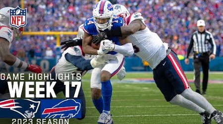 New England Patriots vs. Buffalo Bills Game Highlights | NFL 2023 Week 17