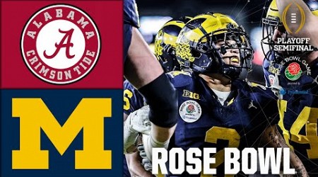 Rose Bowl: Alabama Crimson Tide vs. Michigan Wolverines | Full Game Highlights | CFB Semifinal