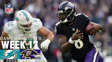 Miami Dolphins vs. Baltimore Ravens | 2023 Week 17 Game Highlights