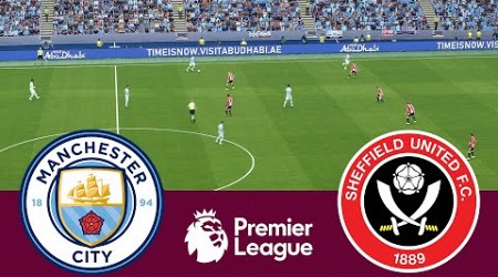 Manchester City 2 vs 0 Sheffield United Match Highlights - Video Game Simulation PES 2021