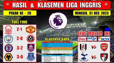 Hasil Liga Inggris Tadi Malam ~ NOTTINGHAM vs MAN UNITED ~ MAN CITY vs SHEFF UNITED ~ EPL 2023