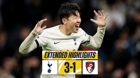 TOTTENHAM HOTSPUR 3-1 BOURNEMOUTH // EXTENDED HIGHLIGHTS // SPURS SECURE NEW YEAR&#39;S EVE WIN