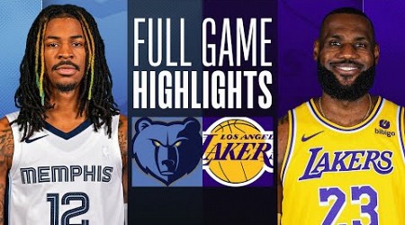 GRIZZLIES at LAKERS | FULL GAME HIGHLIGHTS | January 5, 2024