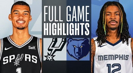 SPURS at GRIZZLIES | FULL GAME HIGHLIGHTS | January 2, 2024