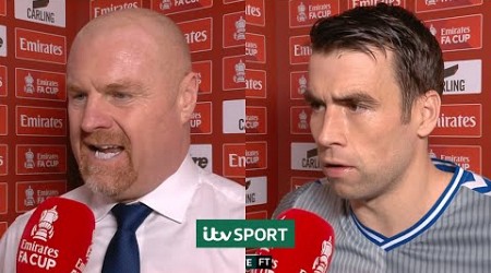 Seamus Coleman &amp; Sean Dyche&#39;s FURIOUS Reaction to Dominic Calvert-Lewin&#39;s Red Card | FA Cup