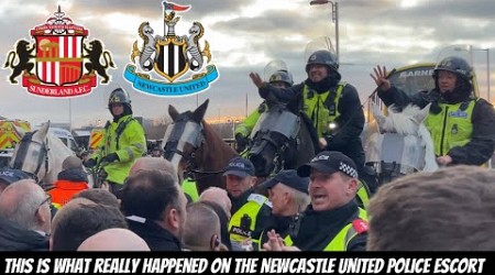 Newcastle United’s police escort at Sunderland GOT AGGRESSIVE after the game and THIS IS WHY…