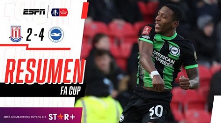 ¡GOLAZO DE ESTUPIÑÁN, TRIUNFAZO Y LAS GAVIOTAS AVANZAN EN LA FA CUP! | Stoke 2-4 Brighton | RESUMEN