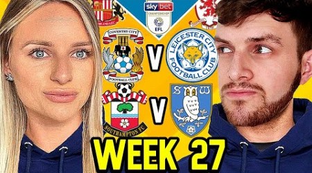 CHAMPIONSHIP PREDICTIONS WEEK 27