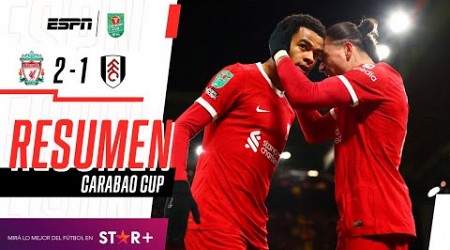 ¡LOS REDS LO REMONTARON EN 2 MINUTOS CON DOS ASISTENCIAS DE DARWIN! | Liverpool 2-1 Fulham | RESUMEN