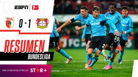 ¡EXEQUIEL PALACIOS ESTIRÓ EL INVICTO DEL LÍDER EN LA ÚLTIMA! | Augsburg 0-1 B. Leverkusen | RESUMEN