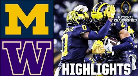 CFP National Championship: Michigan Wolverines vs. Washington Huskies | Full Game Highlights