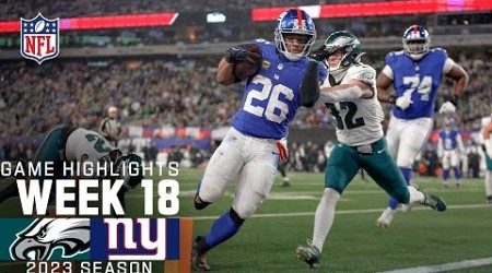 Philadelphia Eagles vs. New York Giants - Highlights | 2023 Regular Season Week 18