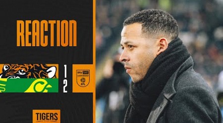 Hull City 1-2 Norwich City | Liam Rosenior&#39;s Post Match Reaction