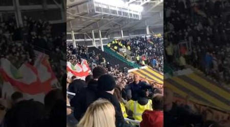 Norwich Fans Celebrate Christian Fassnacht Goal vs Hull City in 2-0 Win 