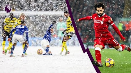 Premier League Football In The SNOW! ❄️