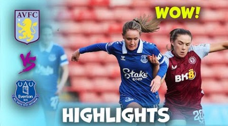 Aston Villa vs Everton - Highlights wsl - Adobe Women&#39;s FA Cup 13-01-2024