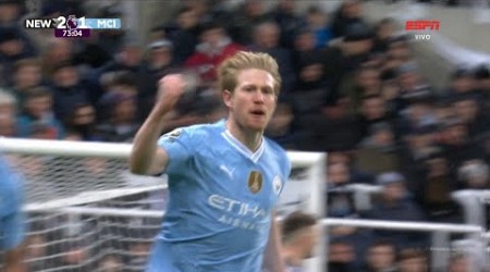 Kevin De Bruyne Goal | Newcastle vs Manchester City 2-2 Highlights | Premier League 2023-24