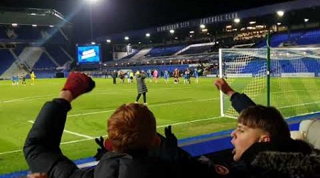 Birmingham City Fans Celebrate Koji Miyoshi Winner V Hull City FA Cup 2024