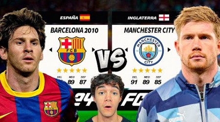 ¡FC BARCELONA 2010 vs MANCHESTER CITY 2023 en FC24!