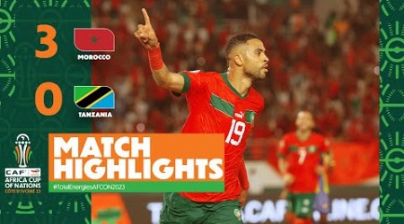 HIGHLIGHTS - Morocco vs Tanzania -MD1 | ملخص مباراة المغرب وتنزانيا #TotalEnergiesAFCON2023