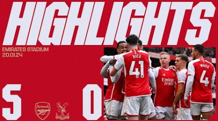 HIGHLIGHTS | Arsenal vs Crystal Palace (5-0) | Gabriel Magalhães (2), Trossard, Martinelli (2)