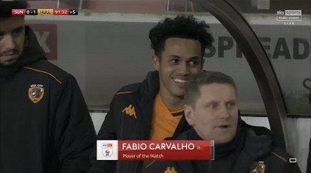 Fabio Carvalho vs Sunderland | All Touches | Amazing Goal | Fabio Carvalho Hull City