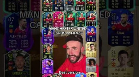 Manchester United cards on FIFA22