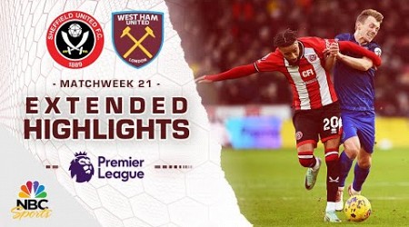 Sheffield United v. West Ham United | PREMIER LEAGUE HIGHLIGHTS | 1/21/2024 | NBC Sports