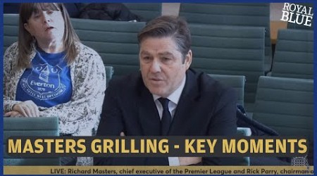 Richard Masters MP Everton Grilling - Key Moments