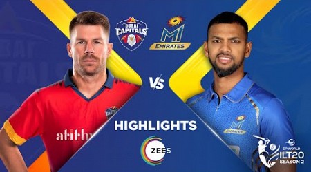 ILT20 S2 | Hindi - HIGHLIGHTS | Dubai Capitals V/S MI Emirates - T20 Cricket | 20th Jan