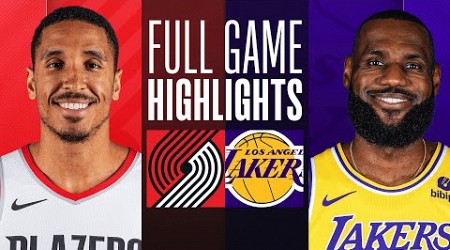 TRAIL BLAZERS at LAKERS | FULL GAME HIGHLIGHTS | January 21, 2024