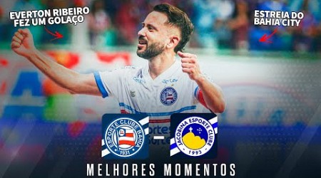 GOLAÇO DE EVERTON RIBEIRO NA ESTRÉIA | Bahia x Jacobina | Melhores Momentos | 24/01/2024