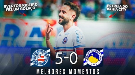 ESTRÉIA DE EVERTON RIBEIRO COM GOLAÇO | Bahia 5 x 0 Jacobina | Melhores Momentos | Baianão 2024