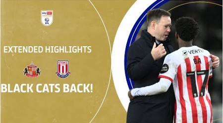 BLACK CATS BACK! | Sunderland v Stoke City extended highlights