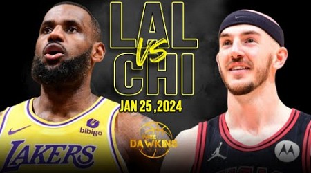 Los Angeles Lakers vs Chicago Bulls Full Game Highlights | January 25, 2024 | FreeDawkins