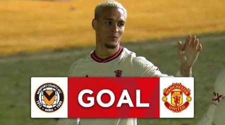 GOAL | Antony | Newport County 2-3 Manchester United | Fourth Round | Emirates FA Cup 2023-24