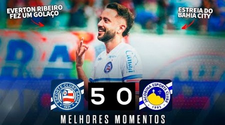 SHOW DE EVERTON RIBEIRO - Bahia 5 x 0 Jacobina - Melhores Momentos (COMPLETO) - Baiano 2024