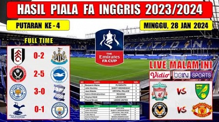 Hasil Piala FA Inggris Tadi Malam ~ FULHAM vs NEWCASTLE ~ SHEFFIELD vs BRIGHTON ~ FA Cup 2024