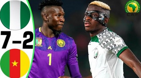 Nigeria vs Cameroon 7-2 - All Goals and Highlights - 2024 