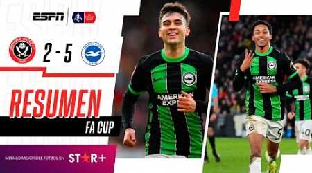 ¡GOLAZO DE BUONANOTTE EN LA VAPULEADA DE LAS GAVIOTAS EN LA FA CUP! Sheffield 2-5 Brighton | RESUMEN