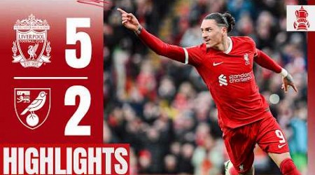 FIVE Goals As Reds Progress To FA Cup Fifth Round | Liverpool 5-2 Norwich | Highlights