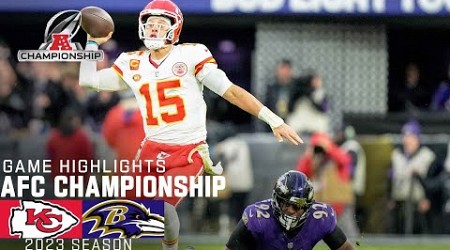 Kansas City Chiefs vs. Baltimore Ravens Game Highlights | 2023 AFC Championship