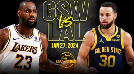 Golden State Warriors vs Los Angeles Lakers Full Game Highlights | January 27, 2024 | FreeDawkins