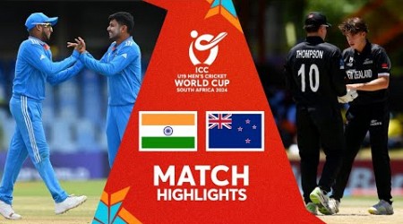 India v New Zealand | Match Highlights | U19 CWC 2024