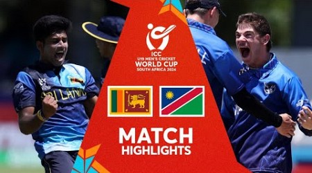 Sri Lanka v Namibia | Match Highlights | U19 CWC 2024