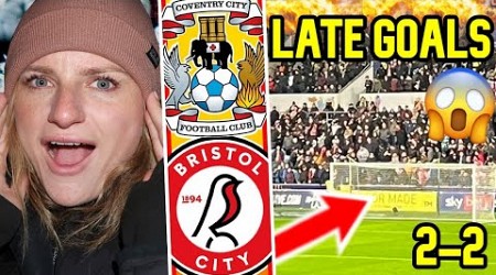 LATE GOALS &amp; FANS CHARGE | COVENTRY CITY 2-2 BRISTOL CITY