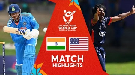 India v USA | Match Highlights | U19 CWC 2024