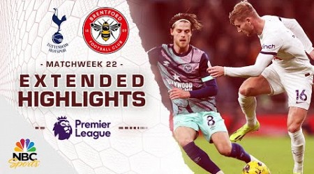 Tottenham Hotspur v. Brentford | PREMIER LEAGUE HIGHLIGHTS | 1/31/2024 | NBC Sports